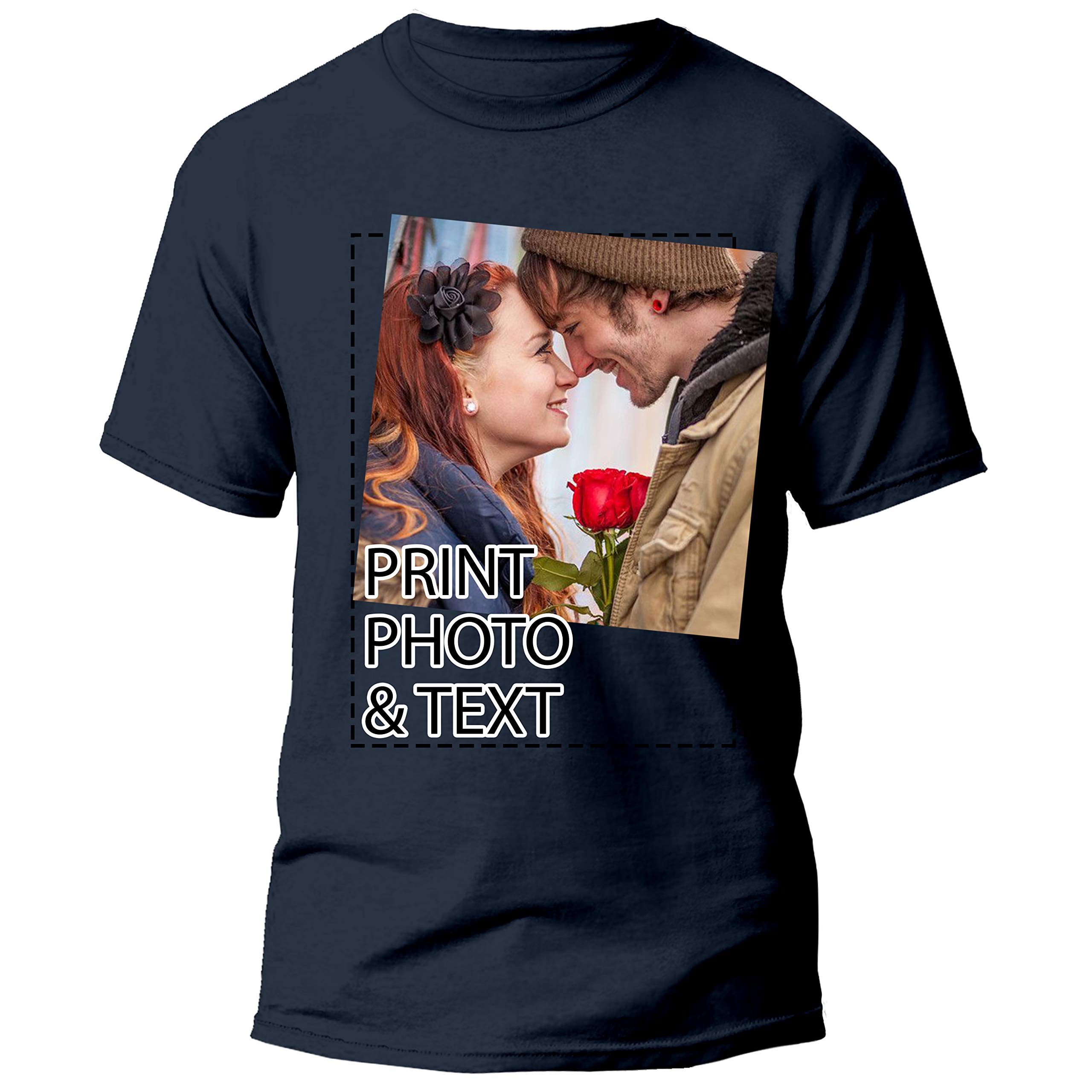 Custom T-Shirts for Men & Women - Design Your Own Personalized Crew Neck Tees - Perfect for Casual Wear, Gifts & Group Events