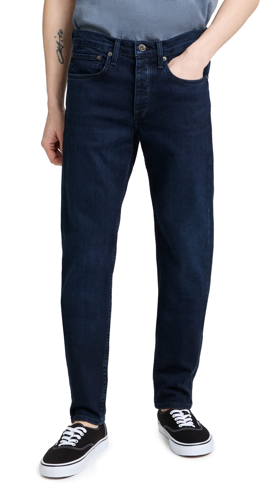 rag & bone Men's Fit 2 Slim Straight Jeans - Premium Denim Pants for Casual & Business Casual Wear | Office, Date Night, Weekend Outfits