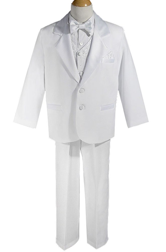 5-Piece Communion & Wedding Tuxedo Suit for Boys - Formal Attire for First Communion, Christening & Special Occasions