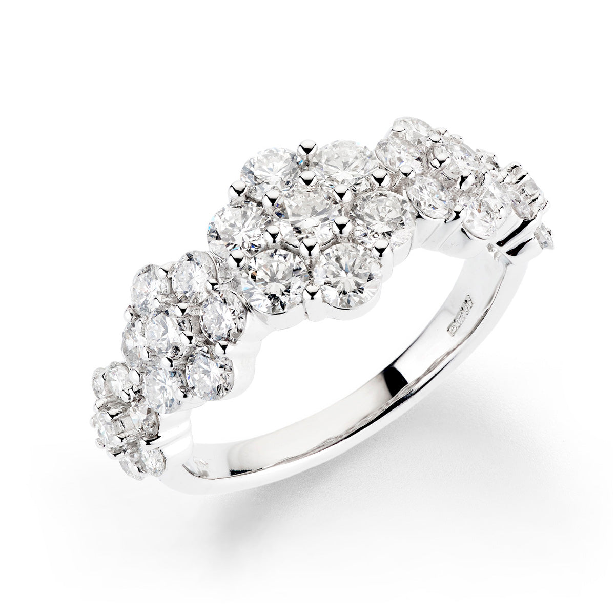 Single Stone Flower Band Ring - Elegant Floral Design for Women | Perfect for Weddings, Anniversaries & Everyday Wear
