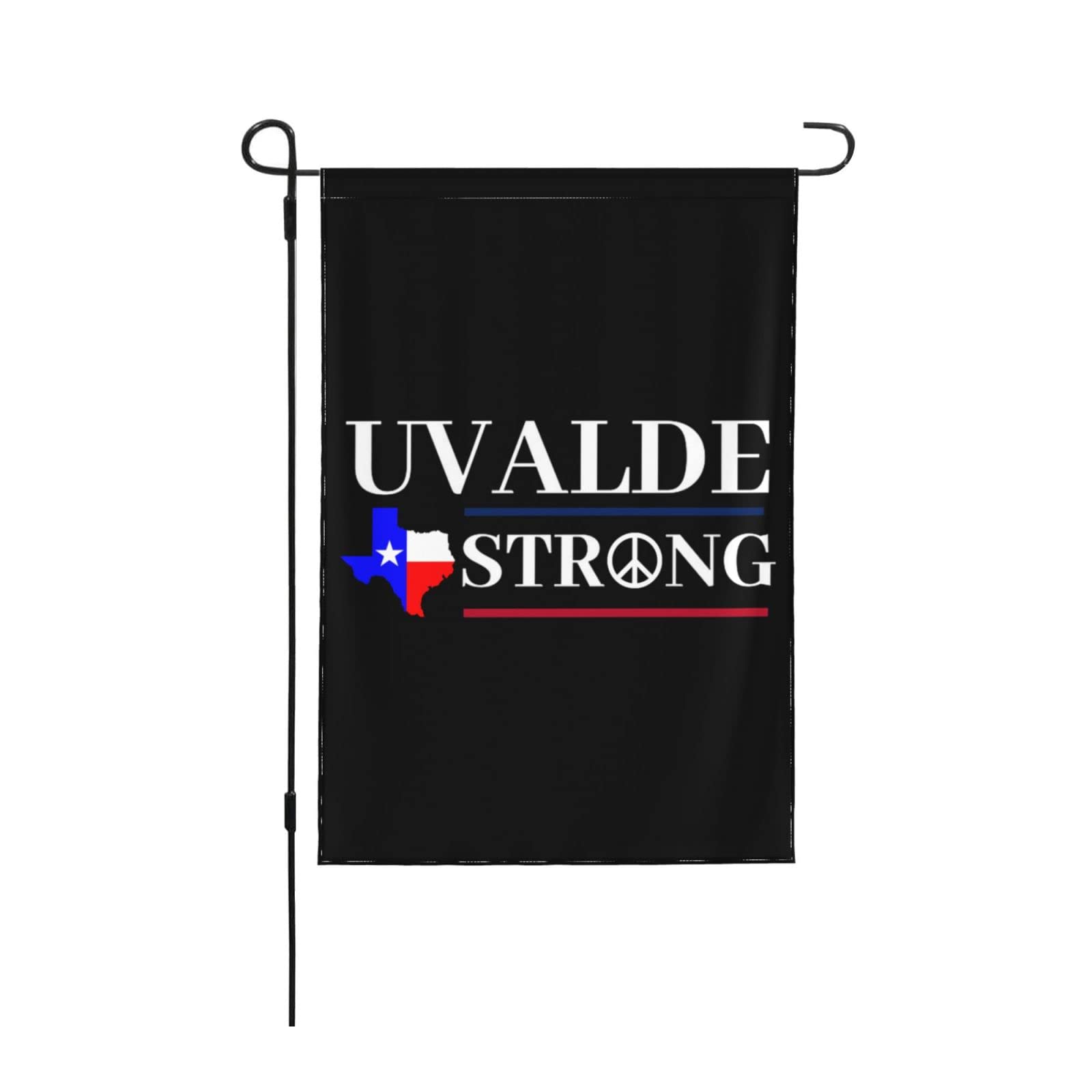 Uvalde Strong Garden Flag 12x18 - Double Sided Yard Flag for Outdoor Decor