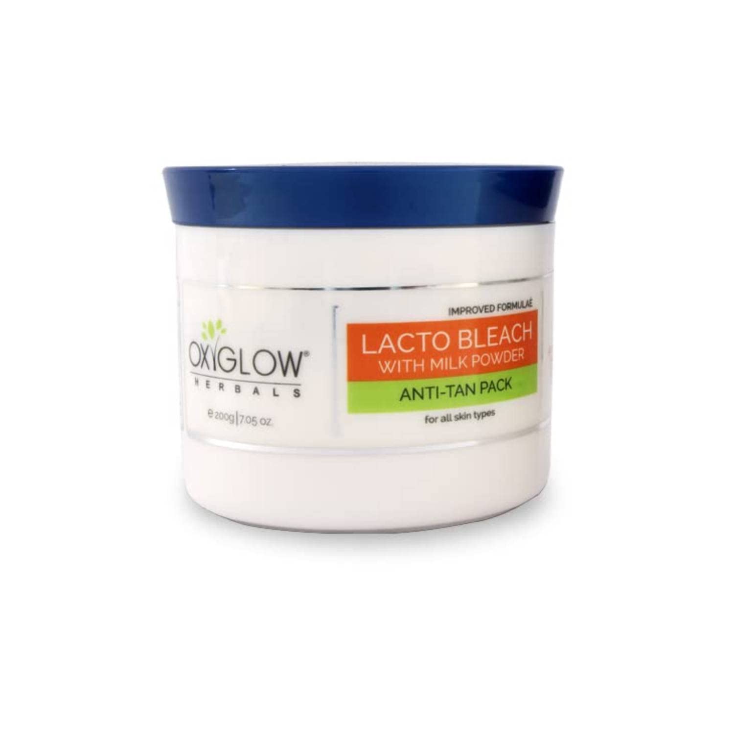 Oxyglow Herbals Golden Glow Lacto Bleach with Milk - 200g Skin Whitening Cream for Men & Women | Brightens & Evens Skin Tone | Perfect for Face, Arms & Body Care