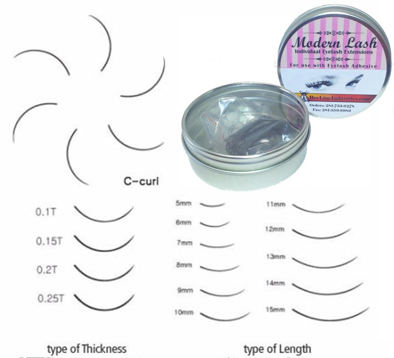 Eyelash Extensions C Curl 0.15mm Thick 0.5g - 10mm Length for Natural Volume & Eye-Opening Look, Perfect for Daily Wear & Special Occasions