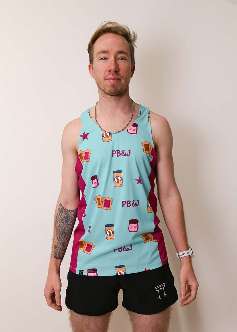 Men's PB&J Performance Singlet - Breathable Running & Workout Tank Top for Gym Training & Athletic Activities