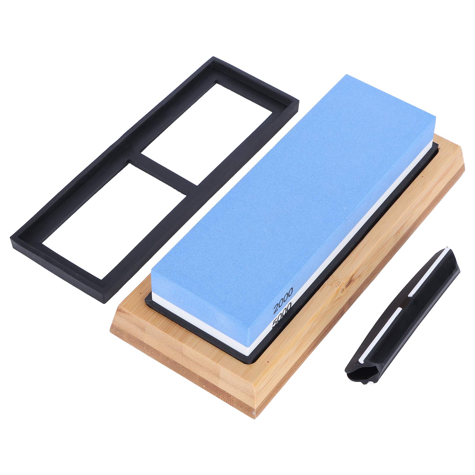 2000+5000Grit Double-Sided Whetstone Knife Sharpener for Kitchen, Hunting, and Pocket Knives, Kitchen Scissors - Perfect for Home Cooking, Outdoor Adventures, and Professional Use