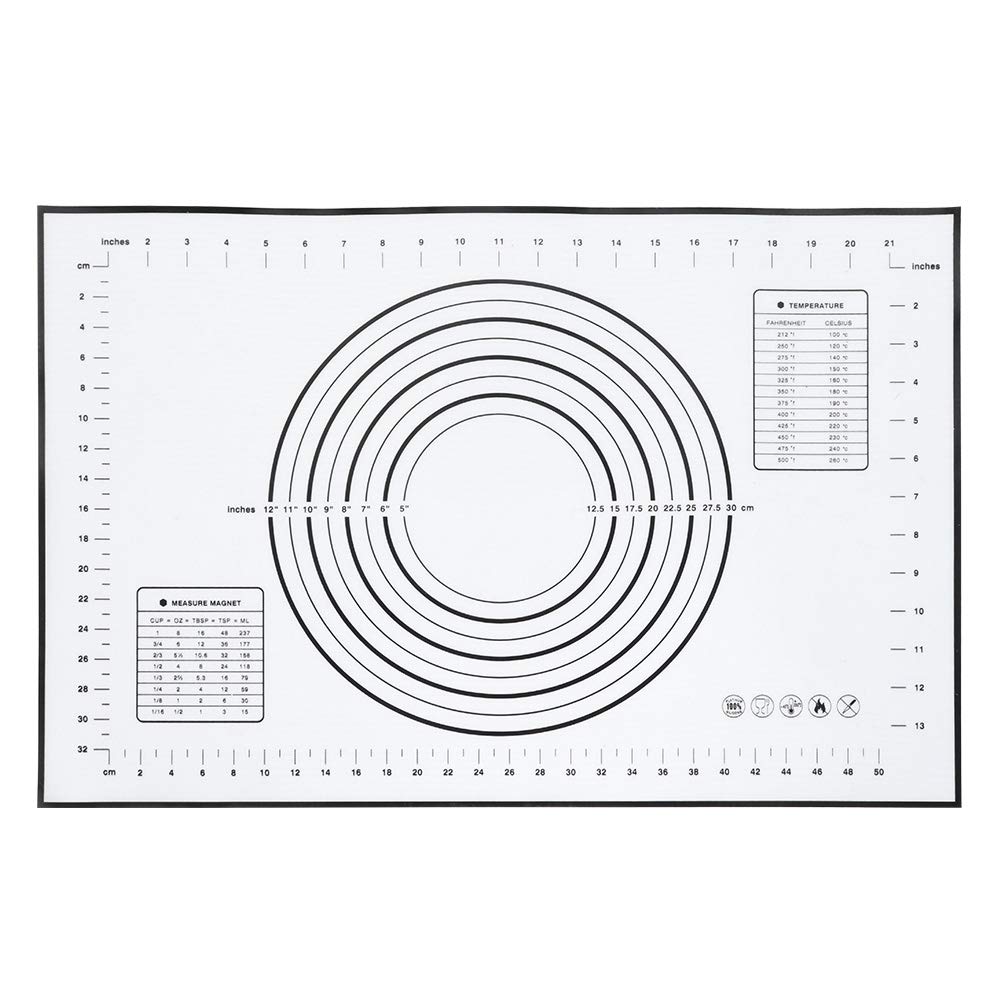 Non-Stick Silicone Baking Mat 60x40cm for Pastry & Fondant - Perfect for Kitchen & Baking