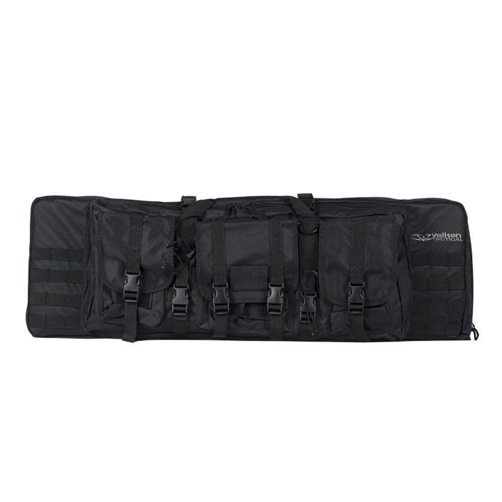 Valken Double Rifle Gun Case - Durable Tactical Rifle Storage for Hunting & Shooting Range - Perfect for Airsoft, Paintball & Firearm Transport