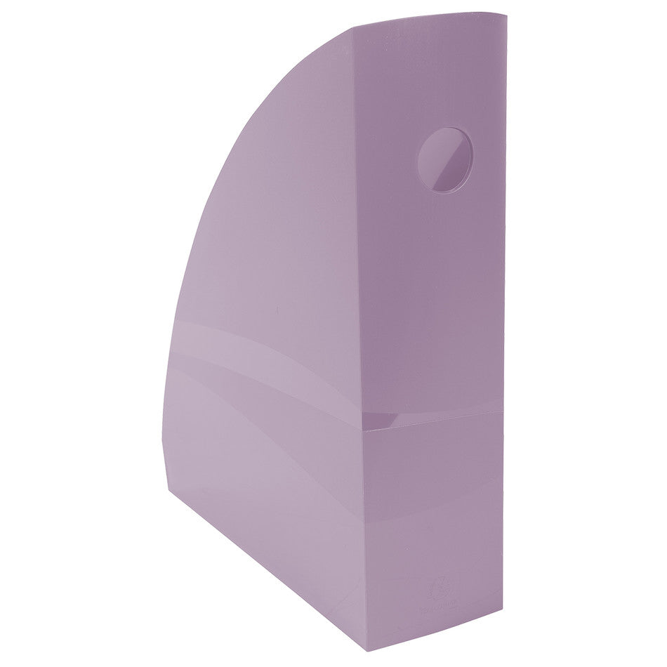 Exacompta Mag Cube Magazine File - Pastel Mauve Organizer for Office, Home & School - Stylish Storage for Magazines, Documents & Files