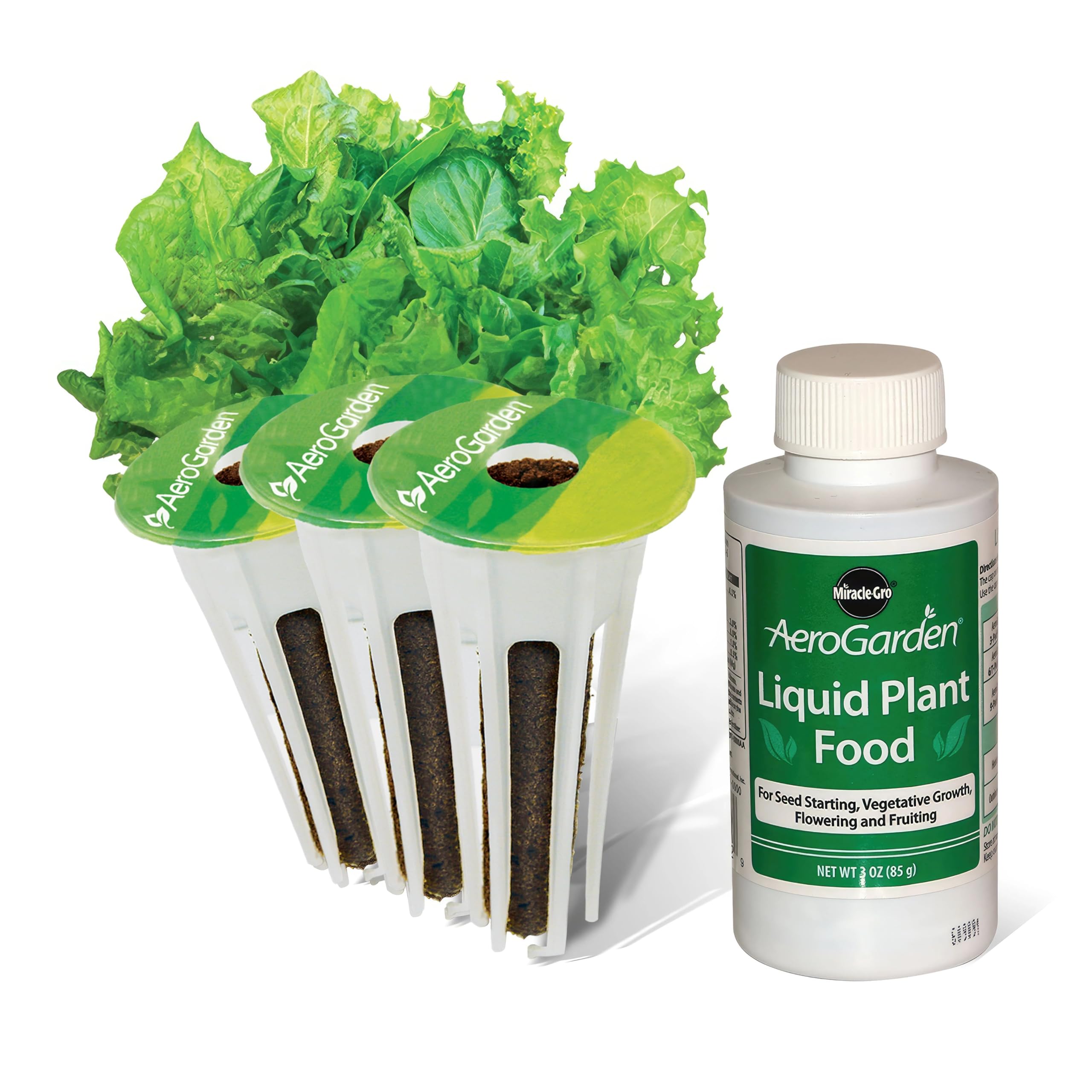 AeroGarden Salad Greens Mixed Seed Pod Kit - 3 Pack for Indoor Hydroponic Gardening | Grow Fresh Lettuce, Kale & Arugula Year-Round | Perfect for Kitchen Countertops, Small Spaces & Healthy Eating