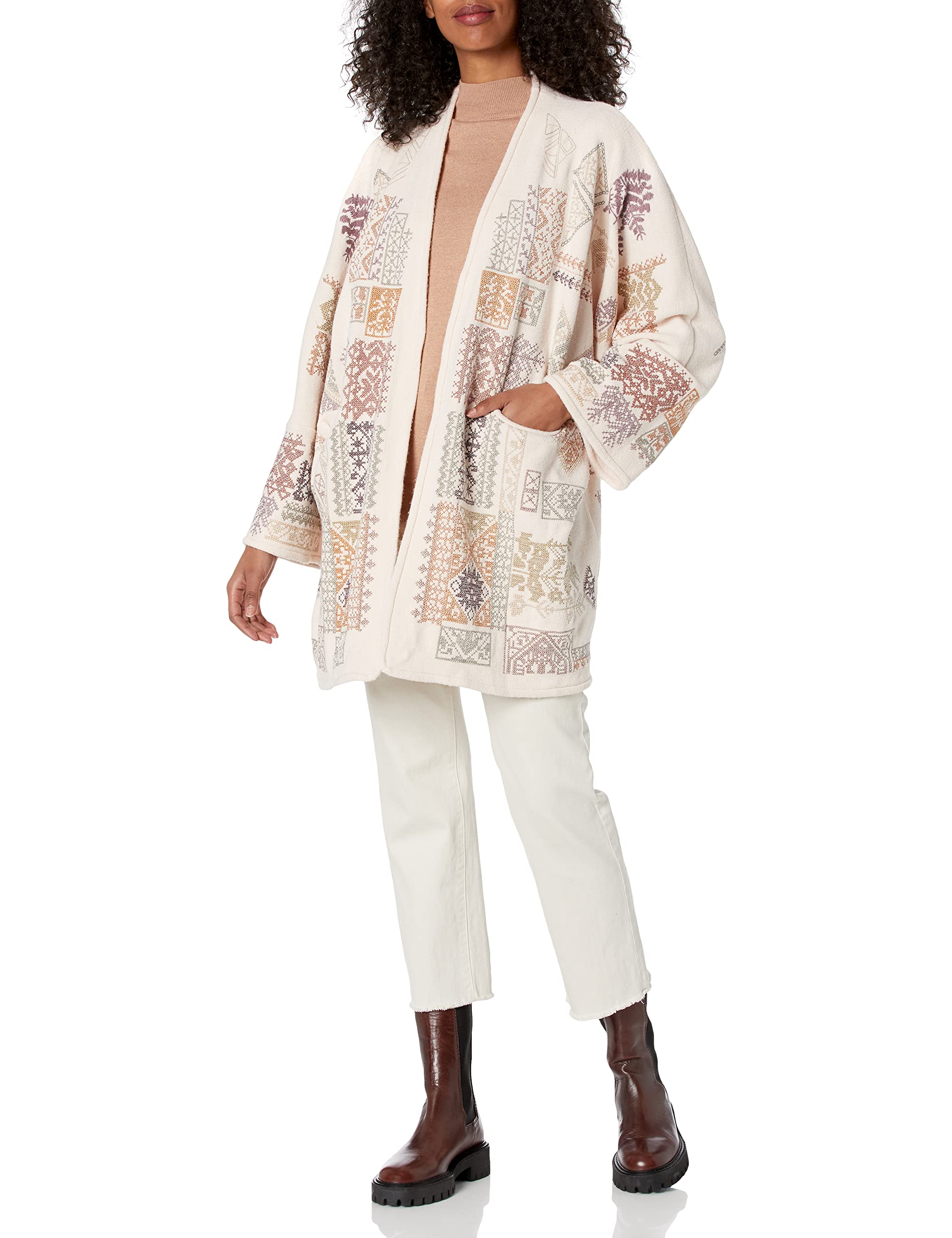 Johnny Was Women's Long Sleeve Sweater - Soft Knit Pullover for Fall & Winter - Cozy Casual Wear for Work, Travel & Everyday Outfits