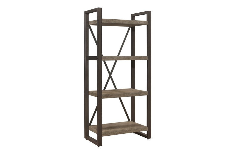 Dogue Collection Wooden Bookshelf - Stylish Home & Office Storage Organizer for Books, Decor & Essentials | Perfect for Living Room, Bedroom & Study