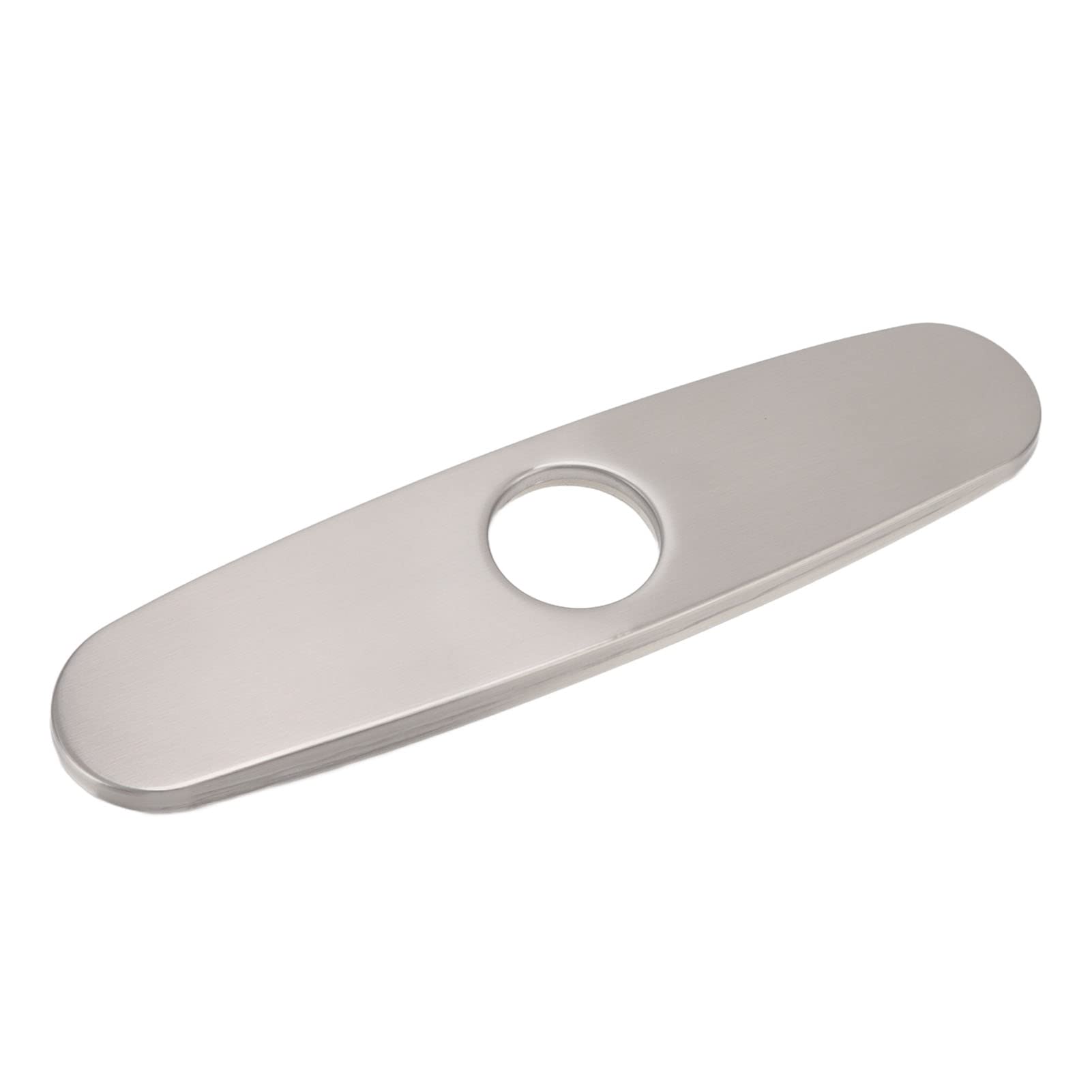 Stainless Steel 304 Brushed Faucet Hole Cover Plate - Sink Deck Plate for Kitchen Countertops | Perfect for Modern & Farmhouse Style Sinks, Easy Installation & Sleek Upgrade