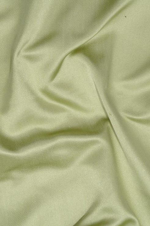 Premium Apple Green Silk Duchess Satin Fabric - Elegant & Luxurious Material for Wedding Dresses, Evening Gowns & Home Decor