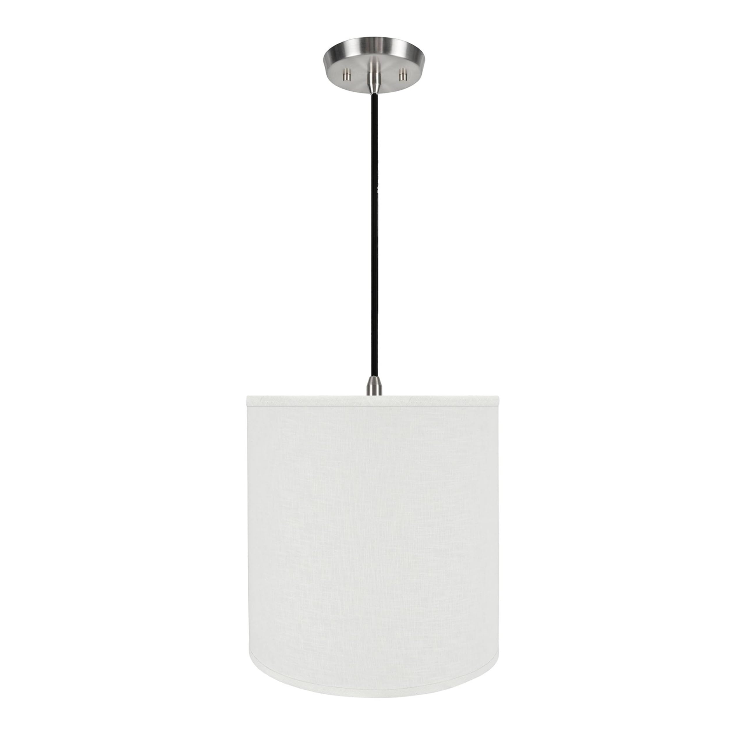 White Transitional Hardback Empire Fabric Lamp Shade - 15