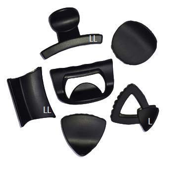 Fashion Hair Clips for Women - 6 Pack Black Hair Clutches & Hair Claws Combo Set - Perfect for Daily Use, Work, Parties & Special Occasions