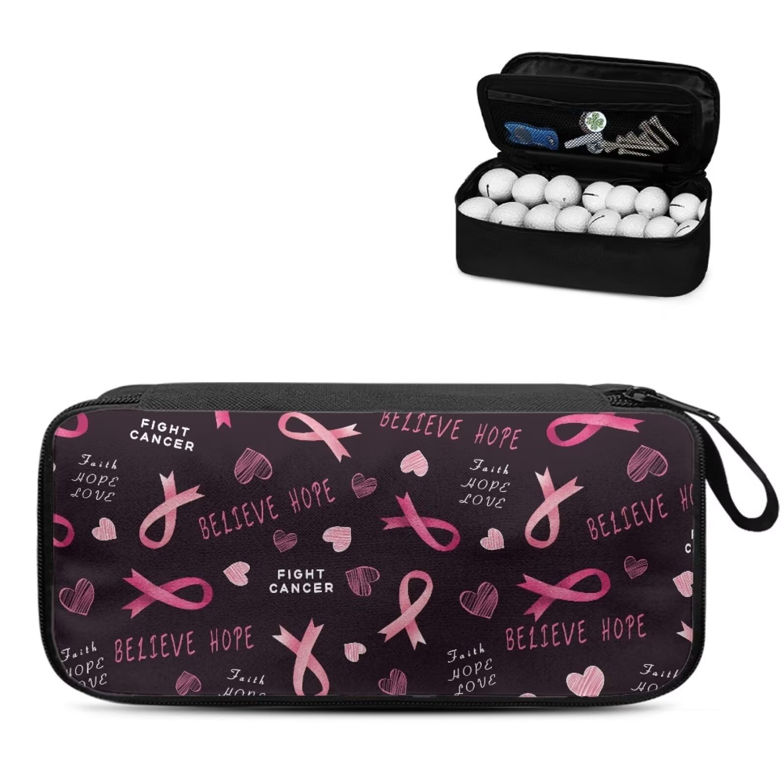 Premium Lightweight Golf Trunk Organizer - Portable Golf Ball Holder & Carrying Bag for Travel - Easy to Carry & Store - Perfect for Golfers, Road Trips & Club Storage