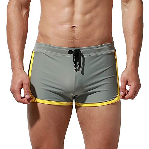 DESMIIT Men's Tight Swim Trunks - Quick Dry Swimwear with Sun Protection for Swimming, Beach, and Sunbathing | Ideal for Pool, Surfing & Water Sports