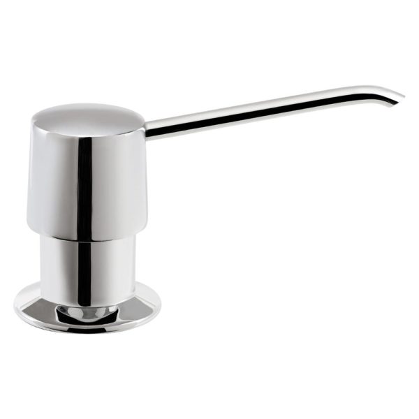 Hamat 170 2500 PC Polished Chrome Soap Dispenser with Pump and Bottle - Perfect for Kitchen, Bathroom, and Restaurant Use