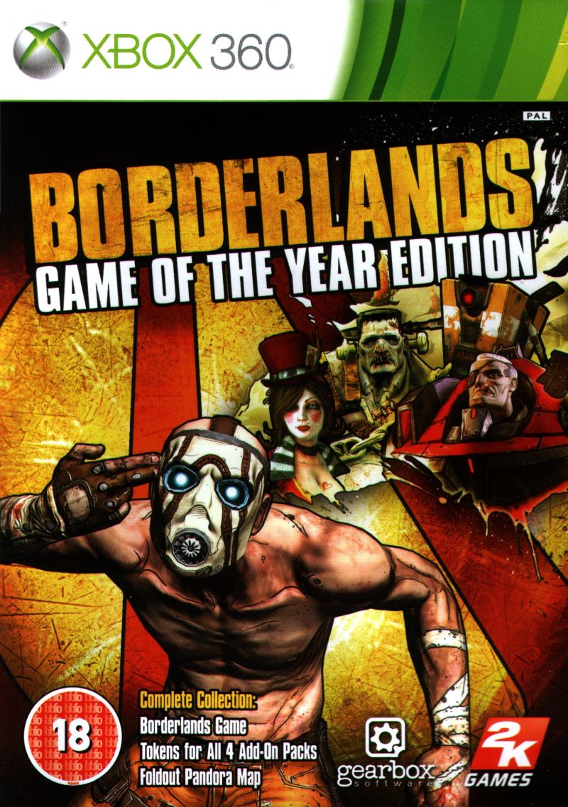 Borderlands: Game of the Year Edition - Xbox 360 Game (PAL Version) | Action RPG Shooter for Adventure & Multiplayer Gaming