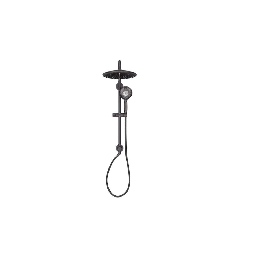 American Standard Spectra Versa 4-Spray Round 24-Inch Wall Bar Shower Kit with Hand Shower - 1.8 GPM Legacy Bronze Finish for Bathroom & Spa Experience