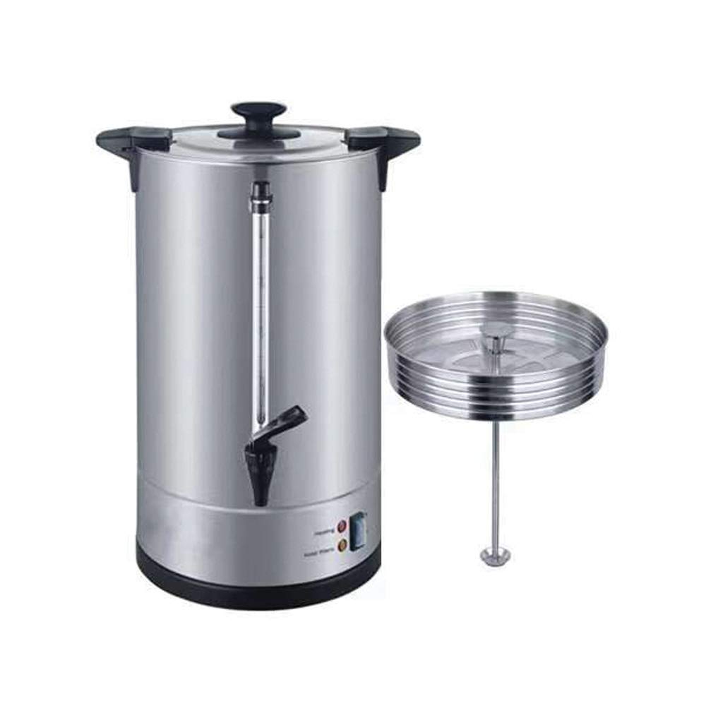 110 Cup Coffee Urn - Double Wall Stainless Steel Hot Beverage Dispenser with Quick Brewing, Water Gauge & Safety Lock - Perfect for Restaurants, Catering & Large Events
