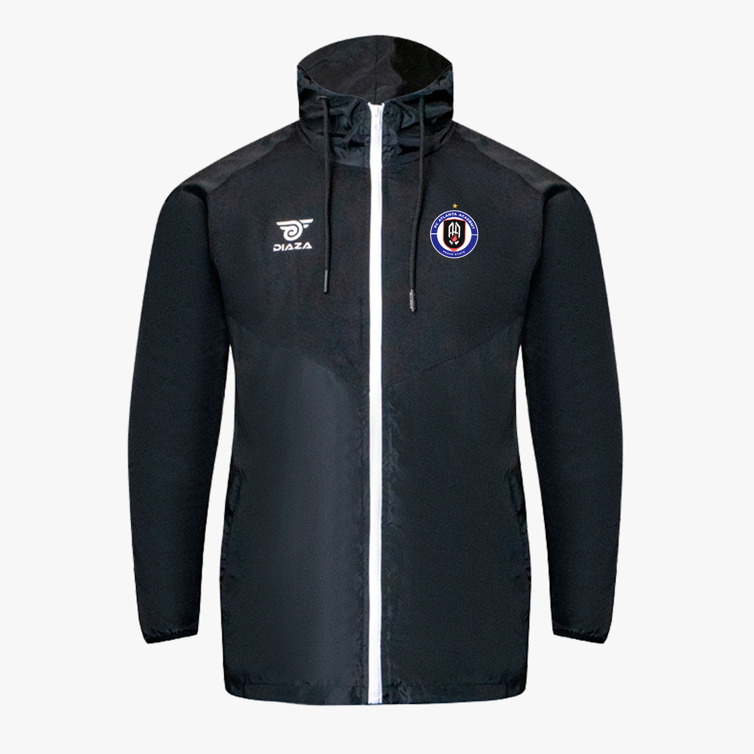 FC Atlanta Noche WindRunner Jacket - Lightweight Waterproof Windbreaker for Men & Women - Perfect for Hiking, Running, and Outdoor Adventures