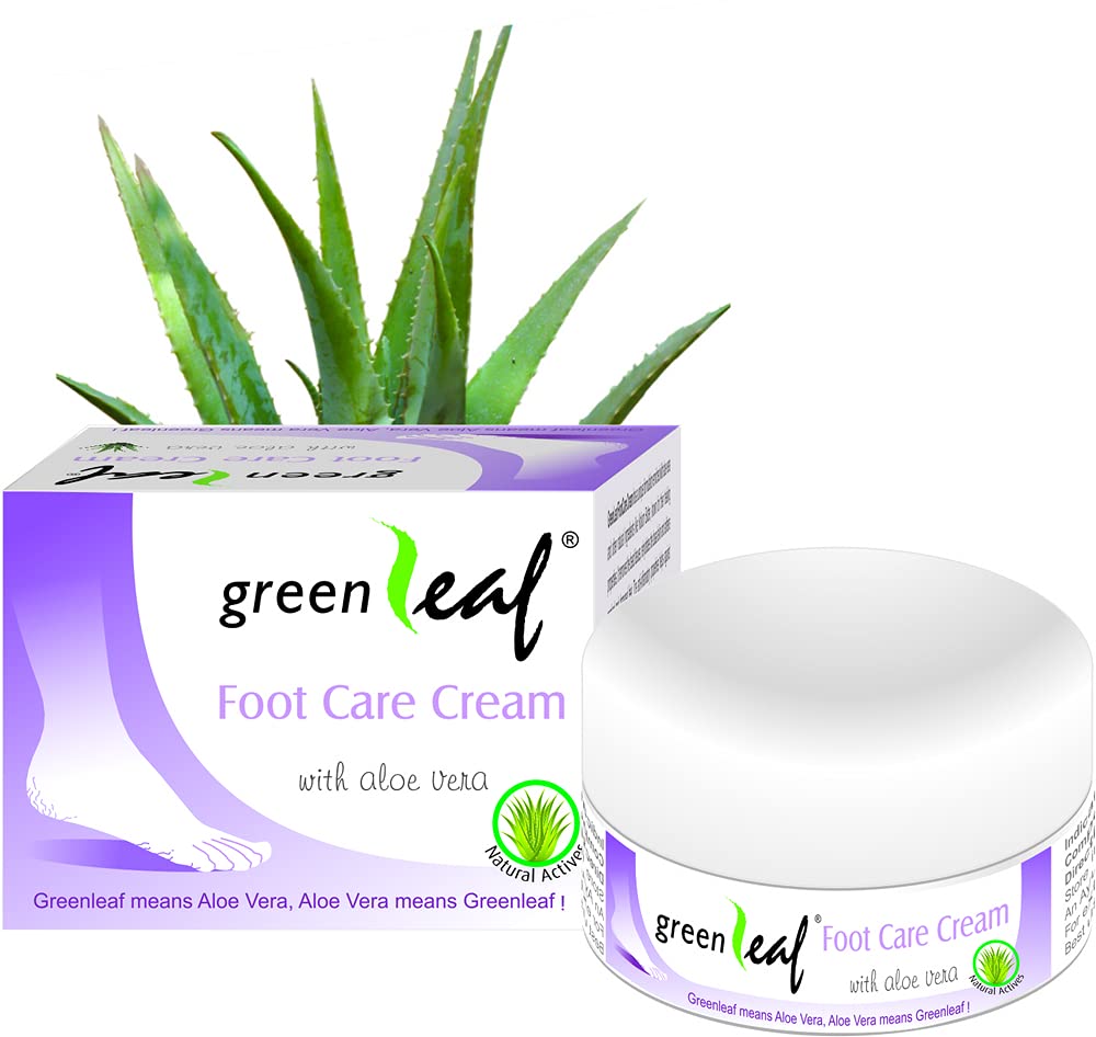 Greenleaf Moisturizing Foot Care Cream 50g - Deep Hydration for Dry & Cracked Feet - Perfect for Pedicures & Daily Foot Care