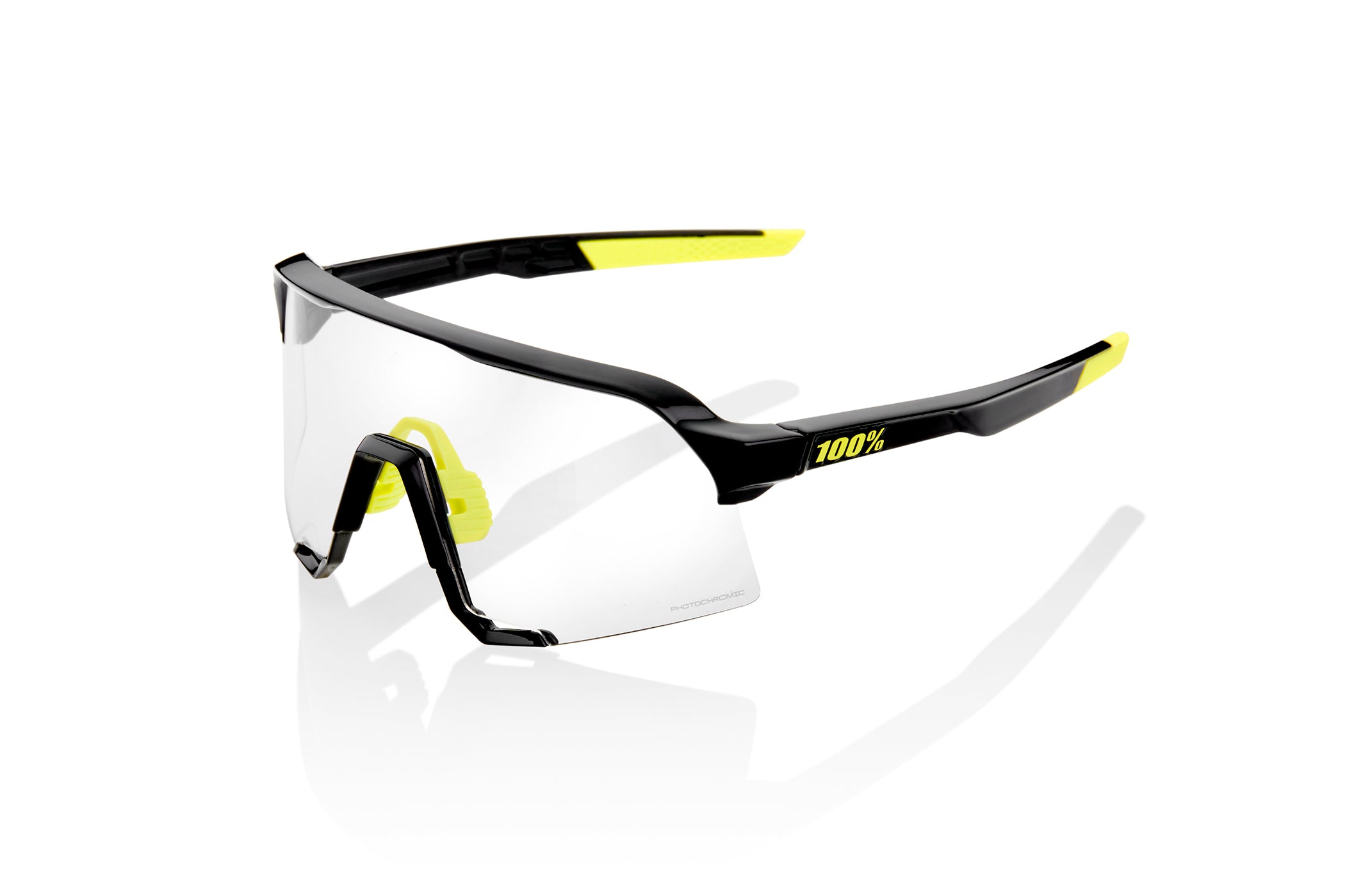 100% UV Protection S3 Sunglasses - Gloss Black Photochromic Lenses for Men & Women - Perfect for Driving, Running, and Outdoor Activities