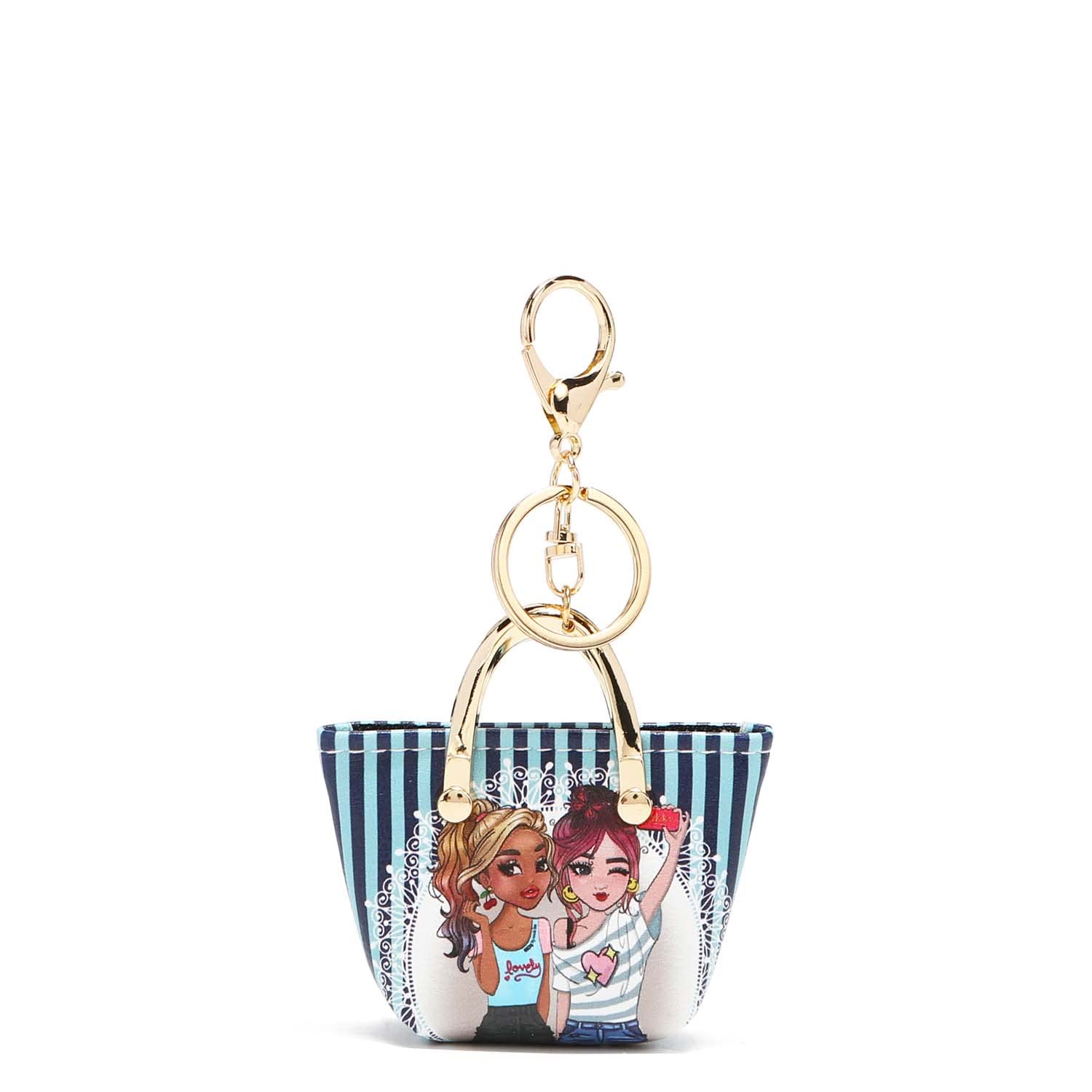 Destiny by Nicole Lee Mini Coin Purse Keychain - Small Change Pouch with Hook for Women & Girls | Perfect for Keys, Coins & Small Essentials