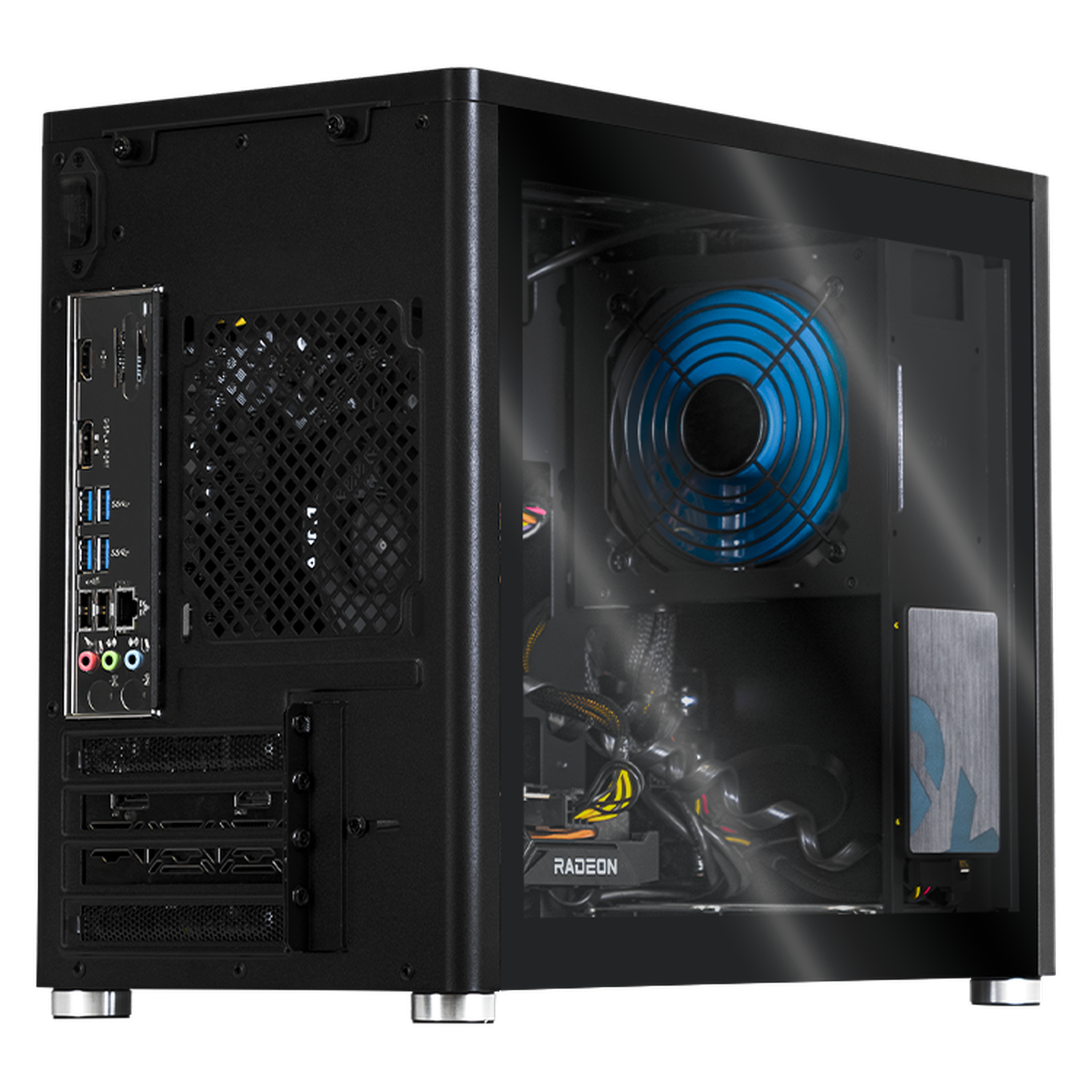 Xtreme PC Gaming Desktop - AMD Radeon RX 6500 XT, Ryzen 5 5500, 16GB RAM, 250GB SSD + 2TB HDD, WiFi - Eris Grey | High-Performance Gaming PC for Esports, Streaming & VR Gaming