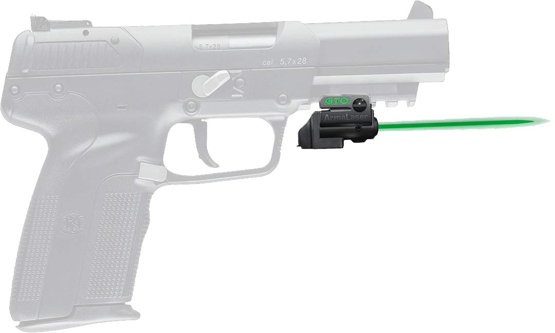 **ArmaLaser FLX29 Green Laser Sight for FN Five Seven GTO - Tactical Grip Switch - Perfect for Home Defense, Range Shooting & Tactical Training**