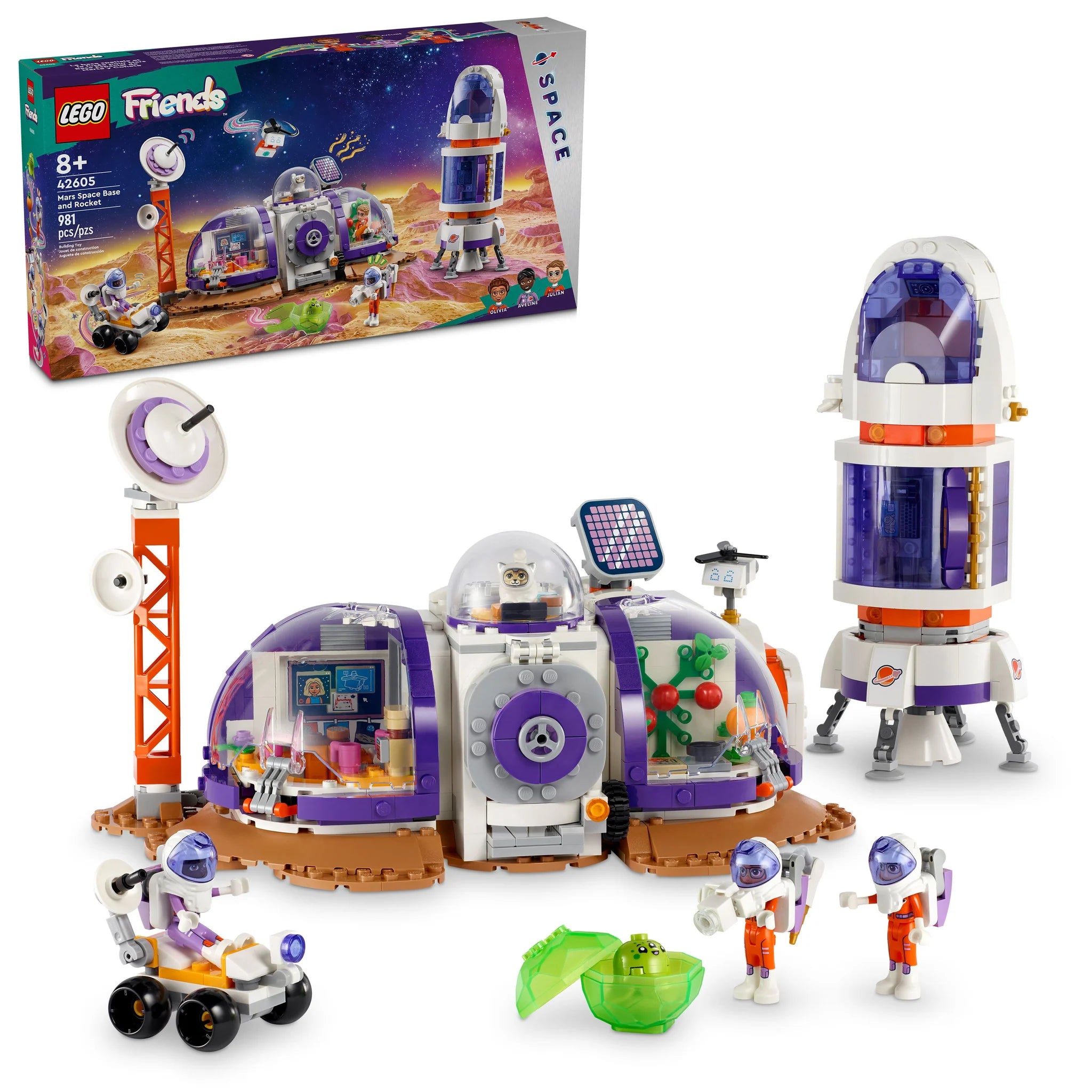 LEGO® Friends™ Mars Space Base and Rocket Building Toy Set for Kids - STEM Learning & Creative Play - Perfect for Space Adventures & Imaginative Playtime