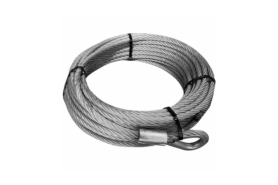 3/16in x 50ft Bulldog Winch Wire Rope - Heavy Duty Steel Cable for ATV, Truck & Off-Road Vehicle Recovery - Perfect for Towing, Hauling & Outdoor Adventures