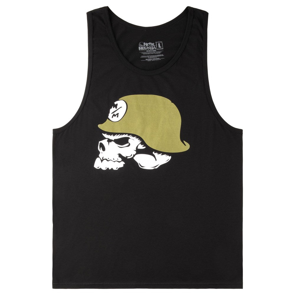Metal Mulisha OG Helmet Tank Top - Men's Graphic Muscle Tee for Motocross & Off-Road Riding | Durable Cotton Blend for Comfort & Style | Perfect for Racing, Biking & Casual Wear