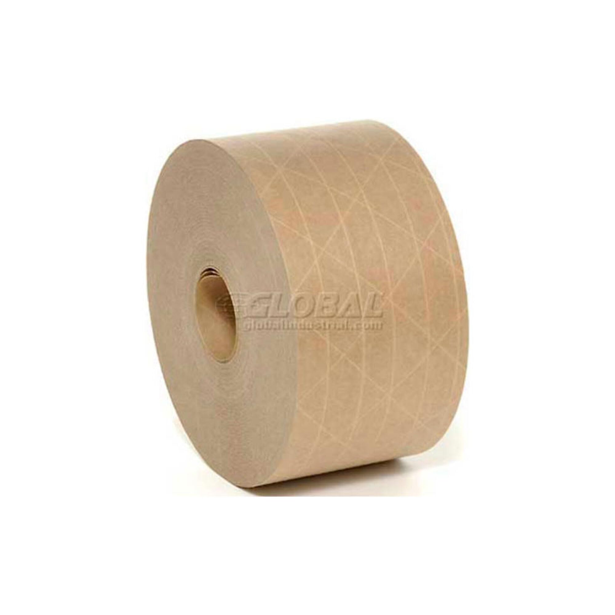 Holland Hi-Tech Reinforced Water Activated Tape - 5 Mil, 72mm x 375', Tan (Pack of 8) | Heavy-Duty Packaging, Shipping Box Sealing, Secure Parcel Protection for E-Commerce & Logistics