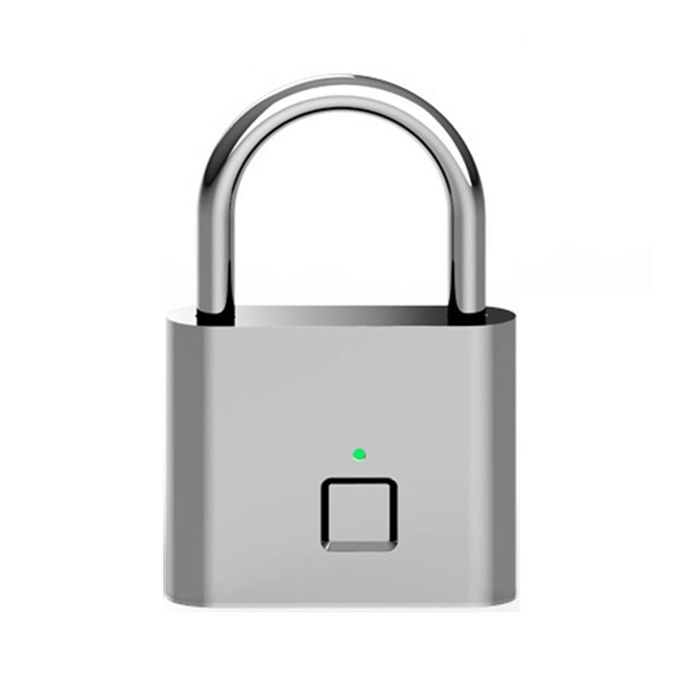 Smart Biometric Fingerprint Padlock - Keyless Anti-Theft USB Rechargeable Security Lock for Gym, Travel, Home & Office | Ideal for Luggage, Backpacks, Lockers, Bikes, Suitcases & Storage | Multicolor Options