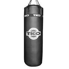 TKO 75lb Pro Style Vinyl Heavy Punching Bag for Boxing, MMA & Kickboxing Training - Durable 75lb Heavy Bag for Home Gym & Martial Arts Workouts