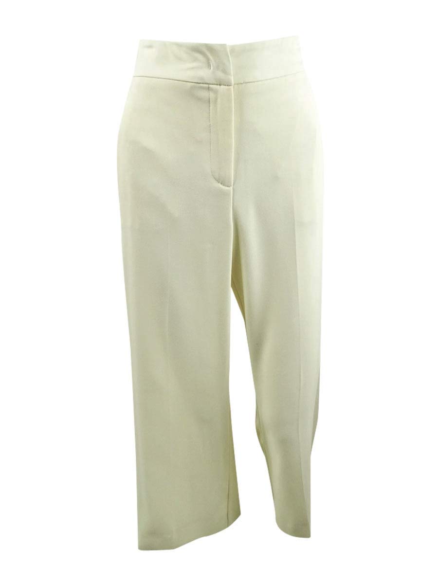 Marella Women’s Adorno Wool Pants - Size 4, White - Comfortable & Stylish Trousers for Office, Travel & Casual Wear