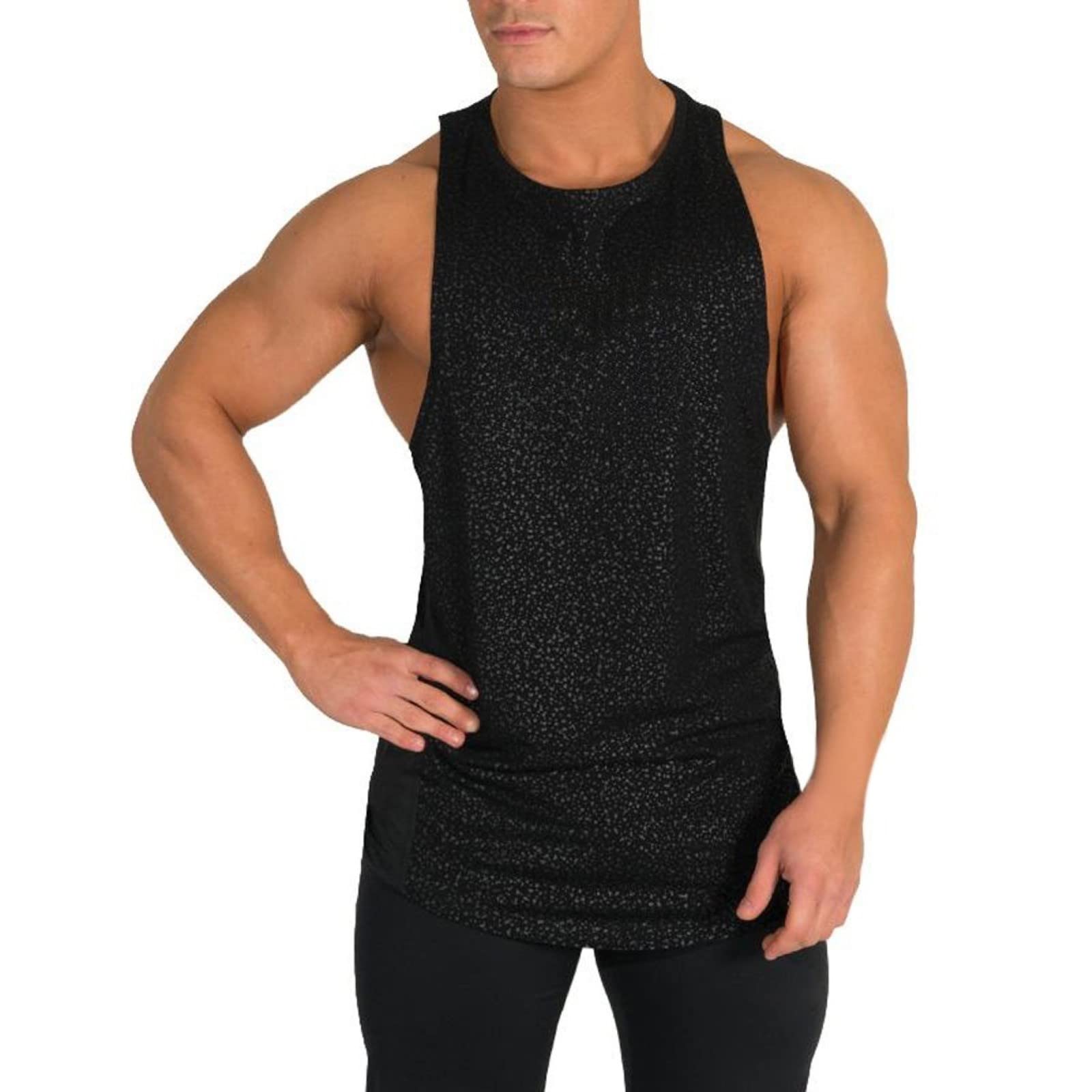 Xiloccer Men's Muscle Fit Undershirt - Breathable Sleeveless Tank Top for Running, Workout & Casual Wear | Moisture Wicking Athletic Shirt for Gym, Sports & Everyday Use