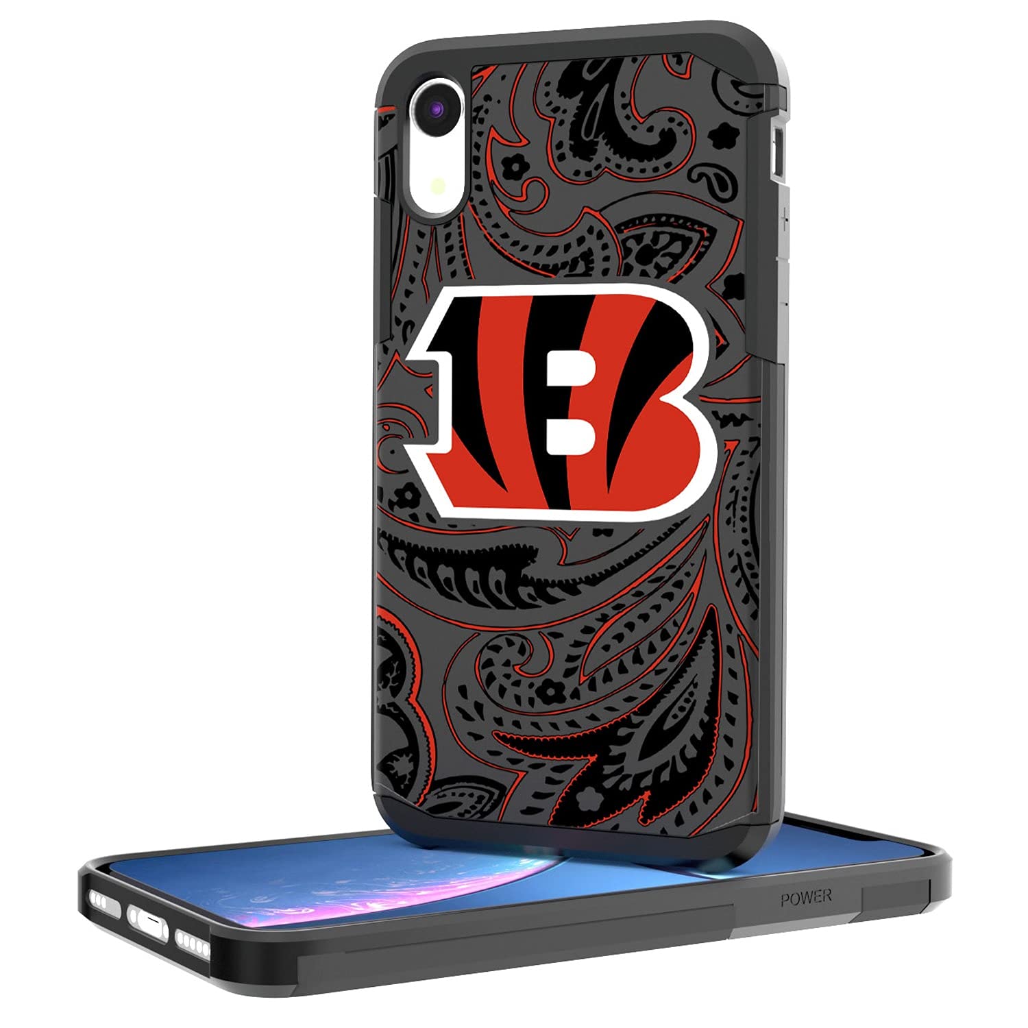 NFL iPhone Rugged Case with Paisley Design - Durable Protective Cover for iPhone [Model] - Perfect for Football Fans, Outdoor Activities & Everyday Use