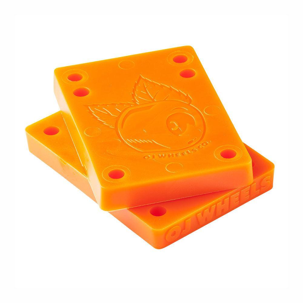 Juice Cubes Risers 3/8 Inch Orange - Non-Slip Furniture Risers for Sofa, Bed & Table - Perfect for Leveling & Adding Height to Home Furniture
