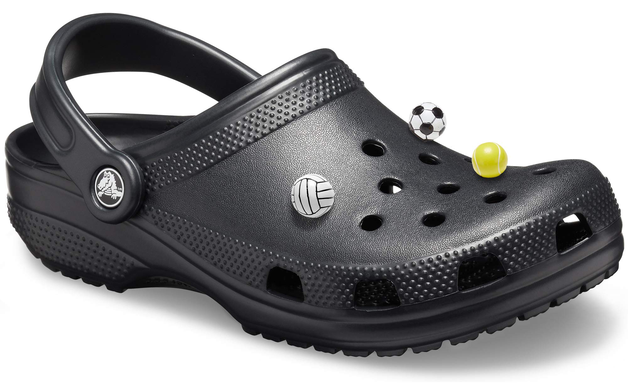 Crocs Classic Clogs for Men & Women with 3-Pack Jibbitz Charms - Comfortable Slip-On Shoes for Casual Wear, Gardening & Outdoor Activities