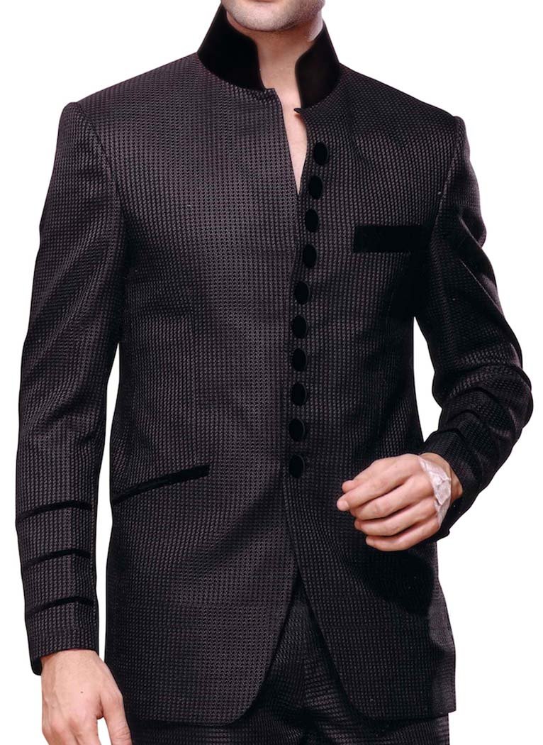 INMONARCH Men's Gray 2-Piece Tuxedo Suit | Premium Indian Designer Formal Wear TX116 | Perfect for Weddings, Prom & Black Tie Events