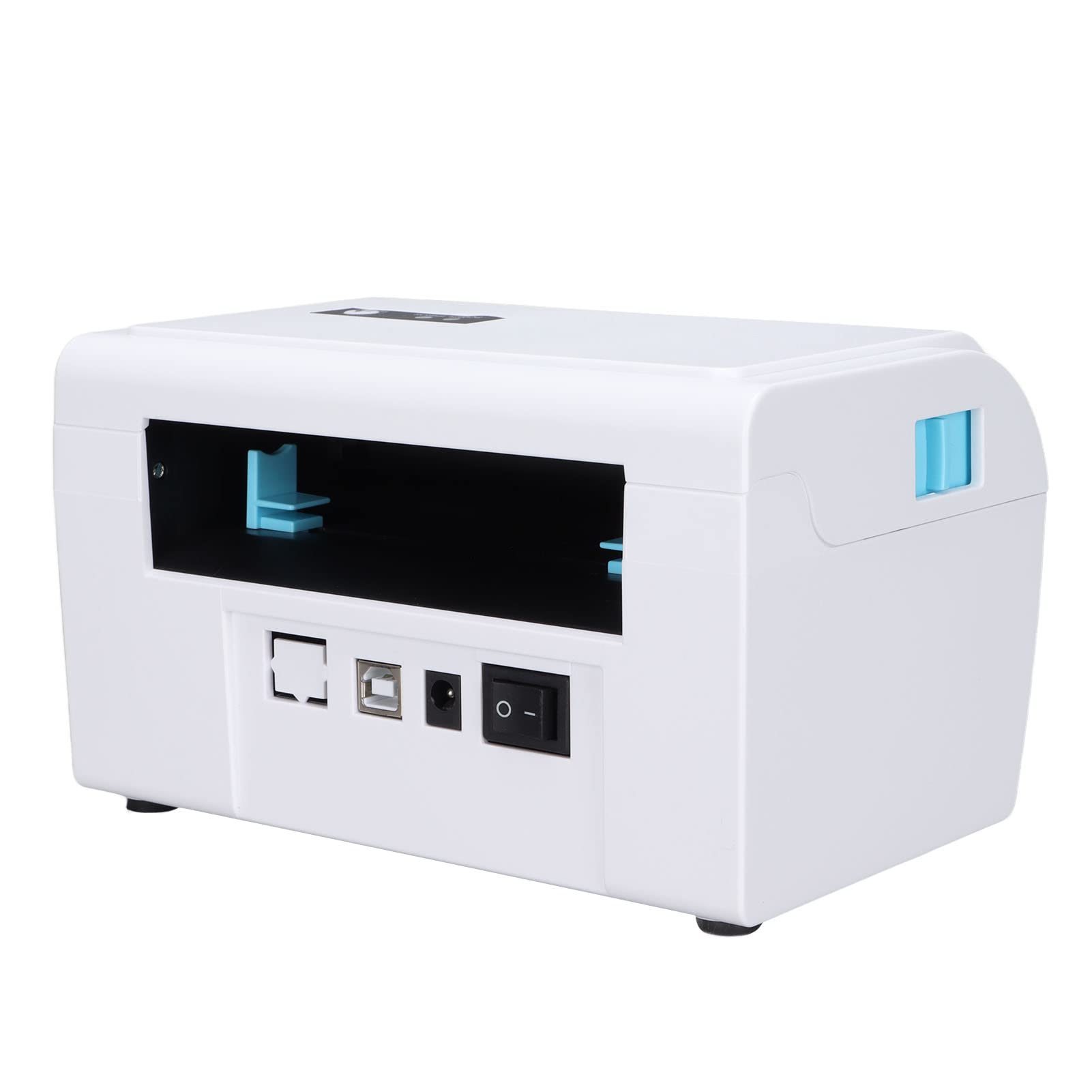 Heayzoki Thermal Shipping Label Printer - Continuous High-Speed Printing, Compact Space-Saving Design, 100-240V Voltage, Compatible with Windows & Mac (White) - Perfect for E-commerce, Logistics & Small Business Shipping Needs