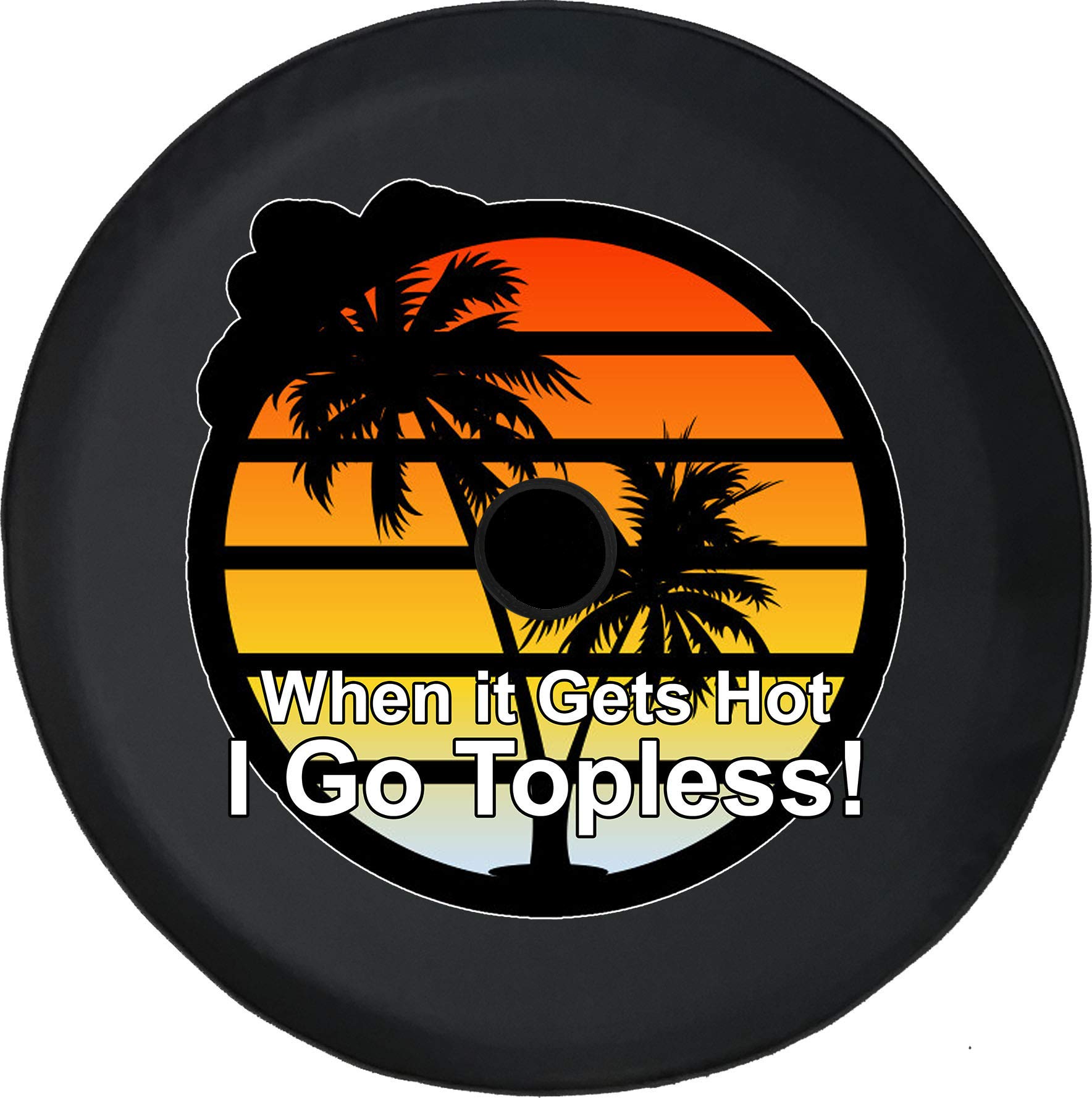 Funny JL Spare Tire Cover with Backup Camera - 32 Inch Black for Jeep Wrangler Unlimited | Waterproof & Durable | Perfect for Off-Road Adventures & Tailgating