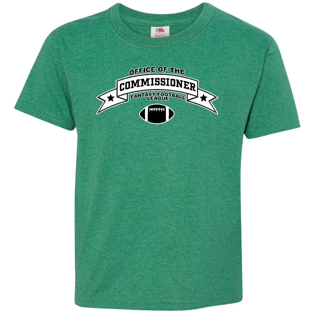 Inktastic Fantasy Football Commissioner Youth T-Shirt - Officially Licensed NFL Team Apparel for Kids & Teens - Perfect for Game Day, School, and Sports Events