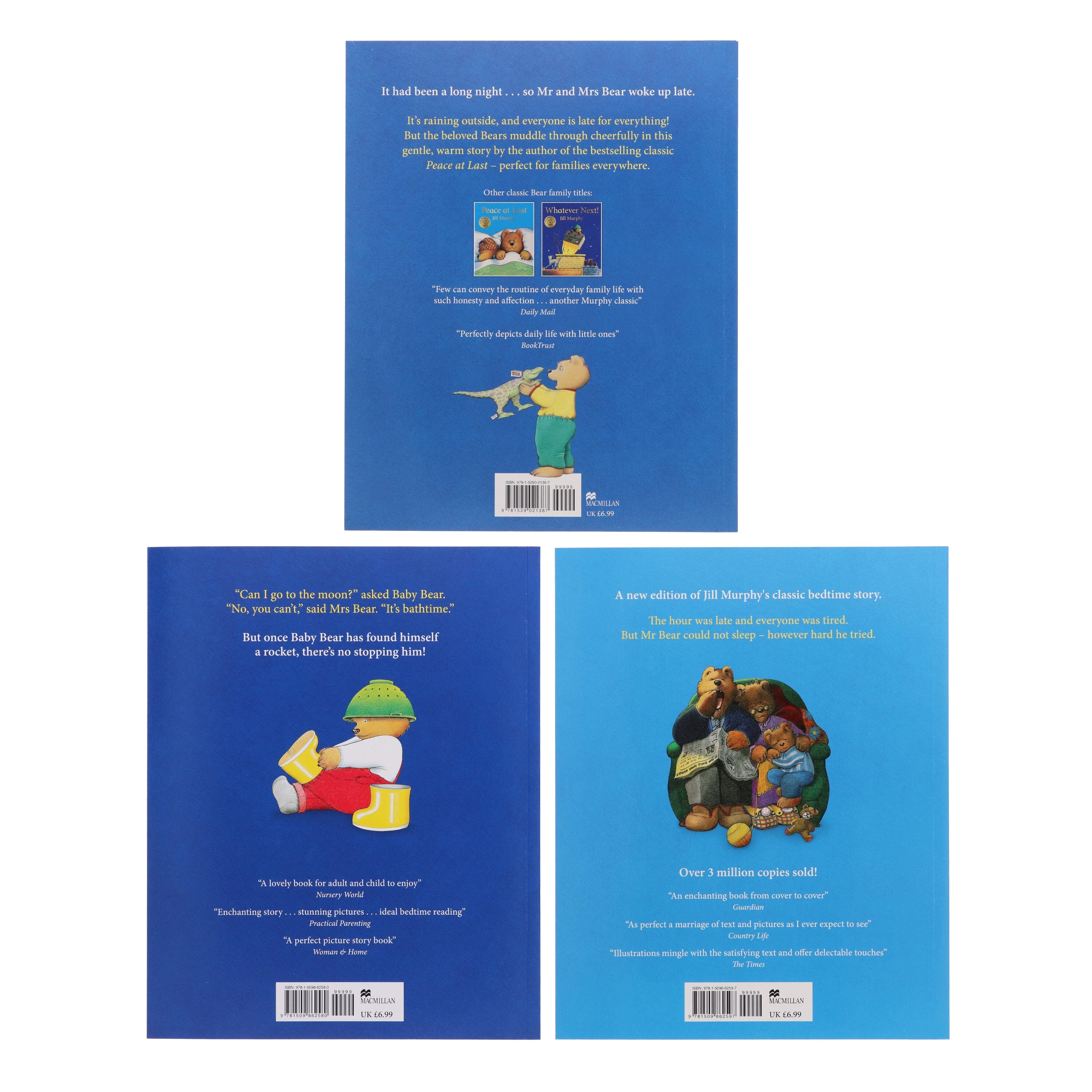 Jill Murphy Bear Family Book Series - 3 Book Collection Set for Kids Ages 2-5 | Paperback Children's Books | Perfect for Bedtime Stories & Early Learning