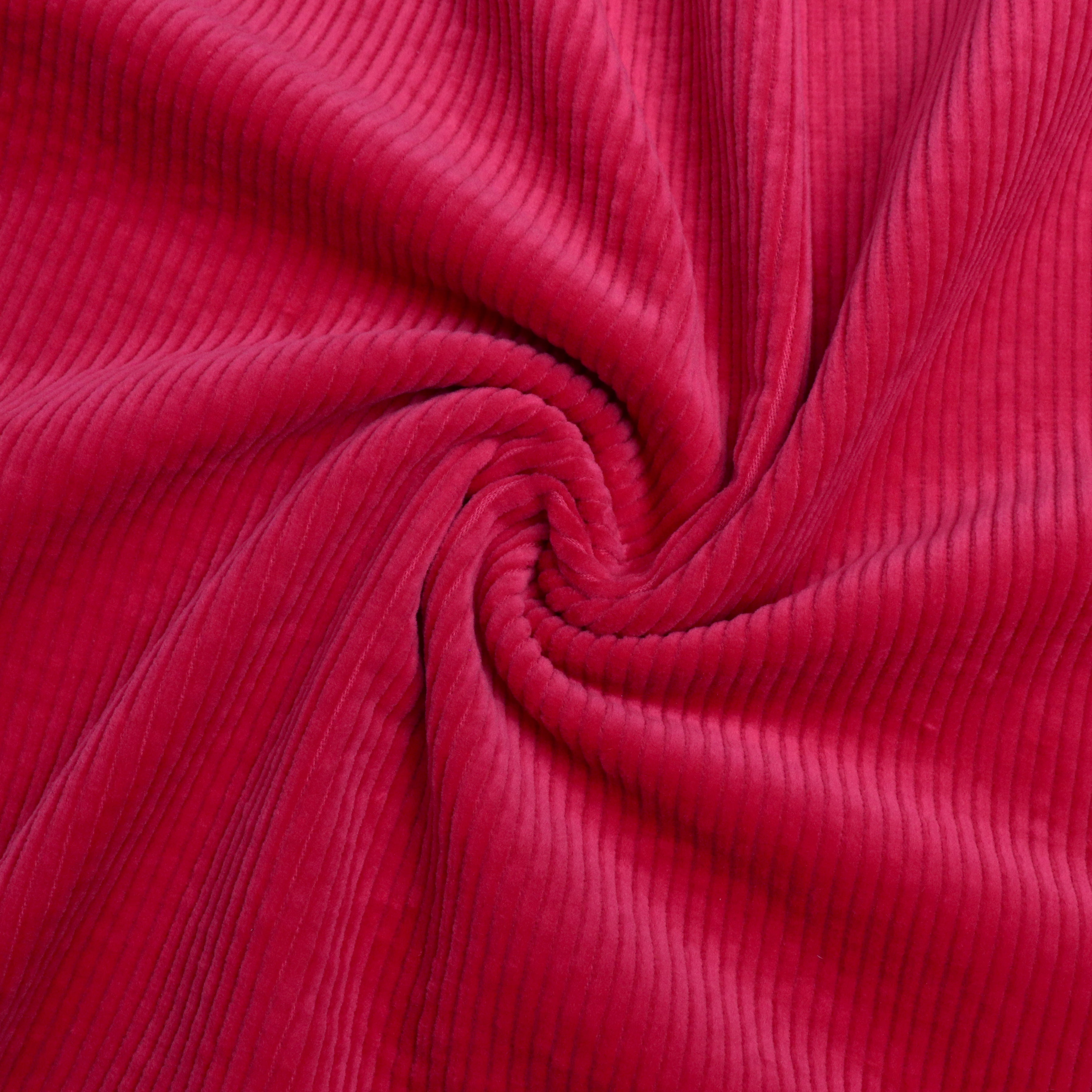 Soft Washed Stretch Cotton Corduroy Pants for Women - Hot Pink | Comfortable High-Waisted Trousers for Casual Wear, Office & Fall Fashion