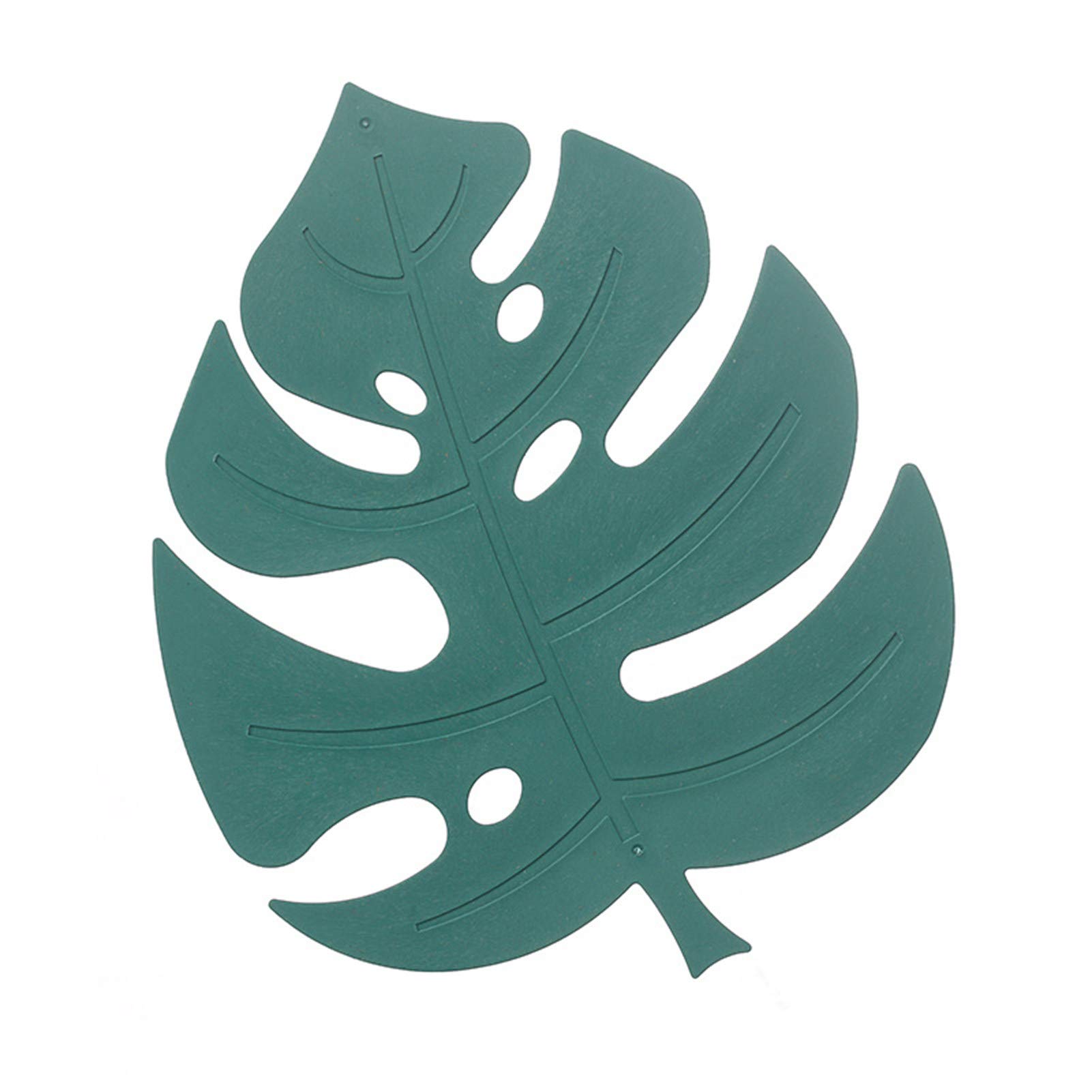 Waterproof Heat-Resistant Hollow Tree Leaf Shape Table Mat - Green Coaster for Pots, Cups & Hot Dishes | Perfect for Dining, Kitchen & Outdoor Picnics