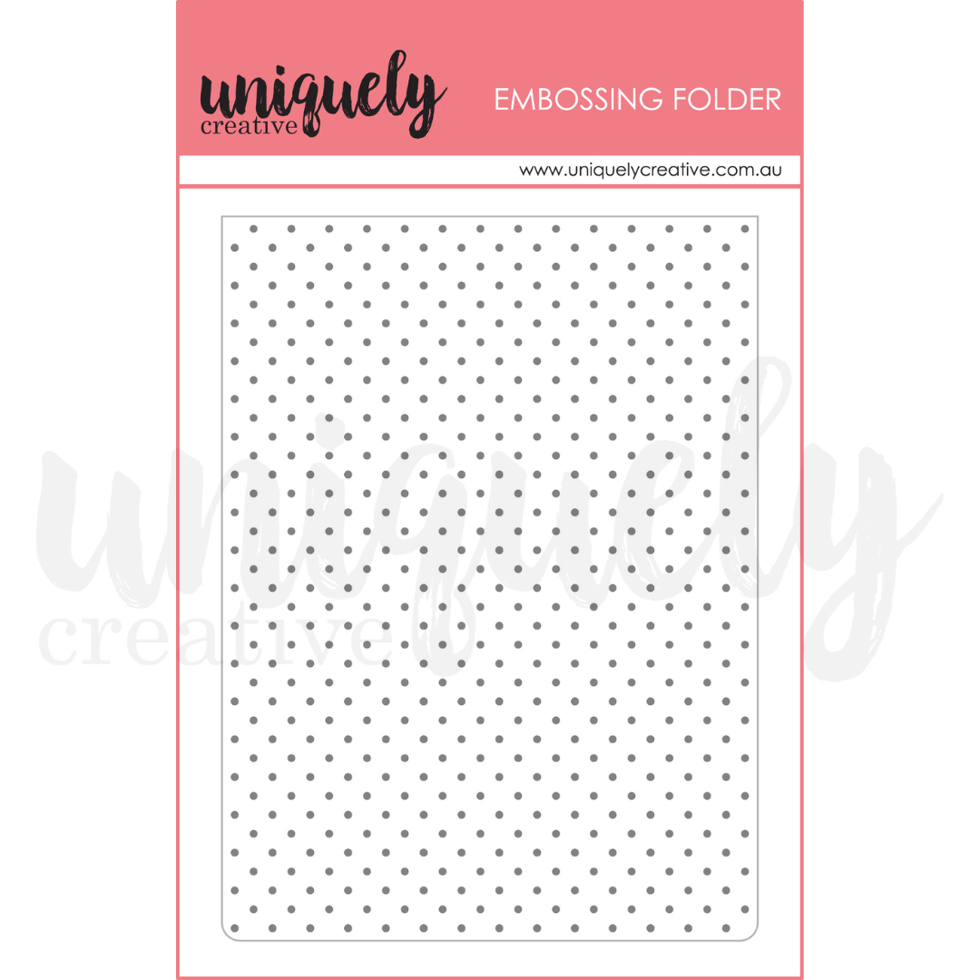 Tiny Dots Embossing Folder for Card Making - DIY Scrapbooking & Paper Crafting Supplies - Perfect for Greeting Cards, Invitations & Home Decor Projects